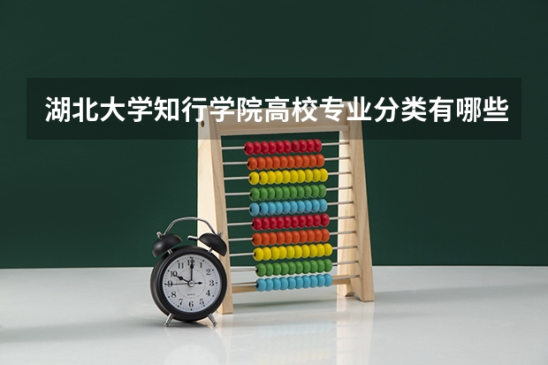 湖北大学知行学院高校专业分类有哪些 湖北大学知行学院各专业排名情况