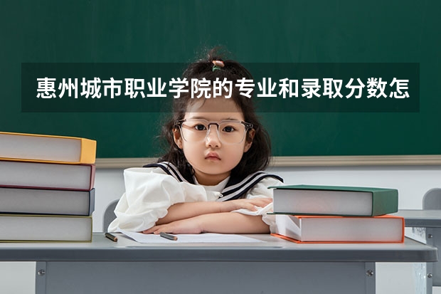 惠州城市职业学院的专业和录取分数怎么样