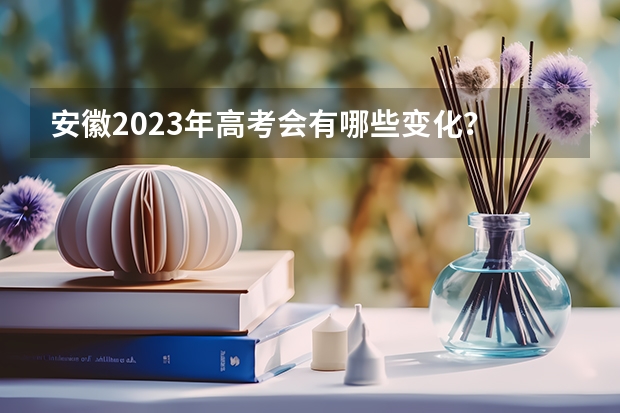 安徽2023年高考会有哪些变化？