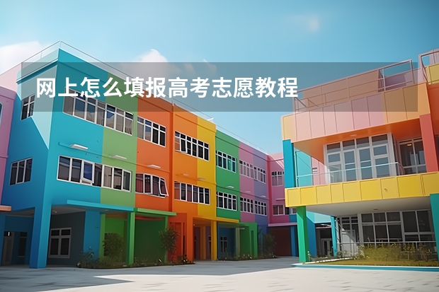 网上怎么填报高考志愿教程