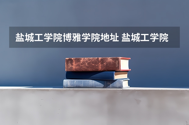盐城工学院博雅学院地址 盐城工学院博雅学院和盐城师范学院黄海学院