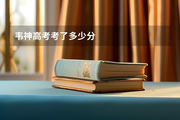 韦神高考考了多少分