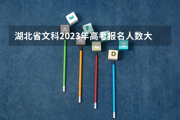 湖北省文科2023年高考报名人数大概是多少？
