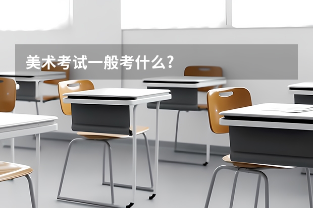 美术考试一般考什么?
