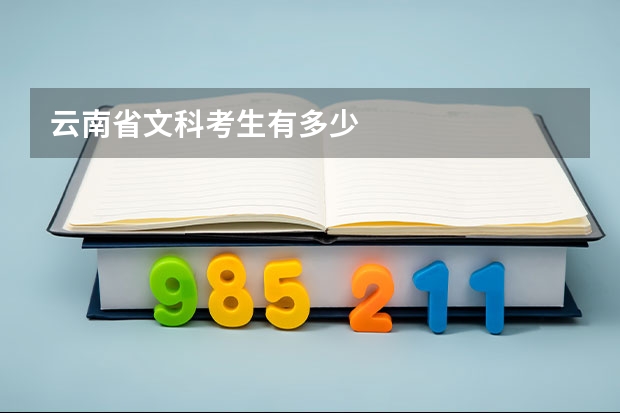 云南省文科考生有多少