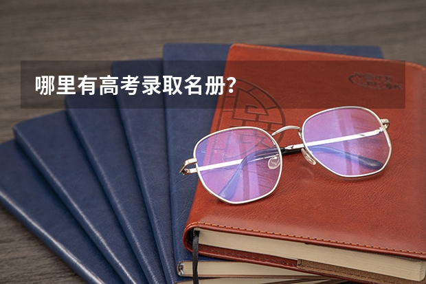 哪里有高考录取名册？