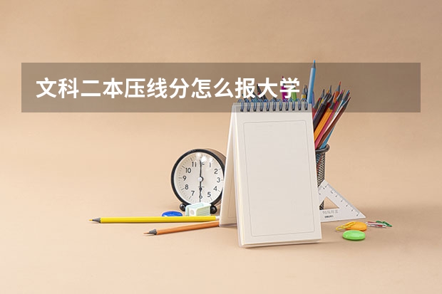 文科二本压线分怎么报大学
