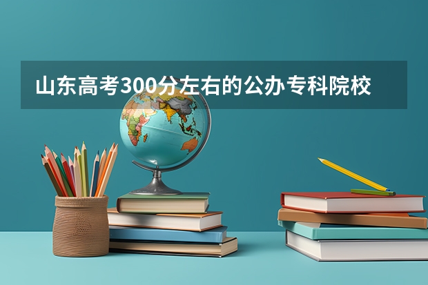 山东高考300分左右的公办专科院校有哪些？