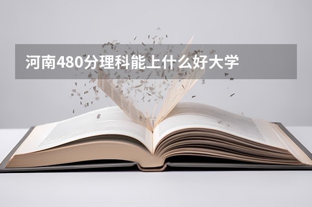 河南480分理科能上什么好大学