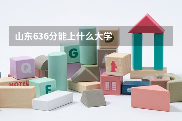 山东636分能上什么大学