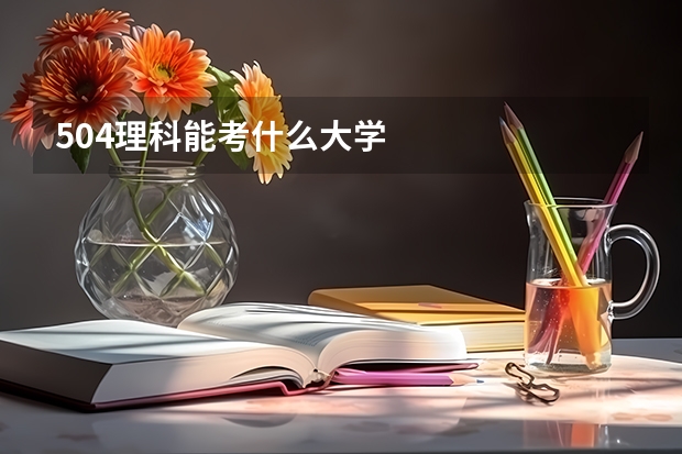504理科能考什么大学