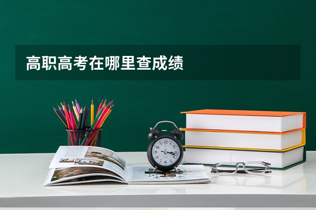高职高考在哪里查成绩