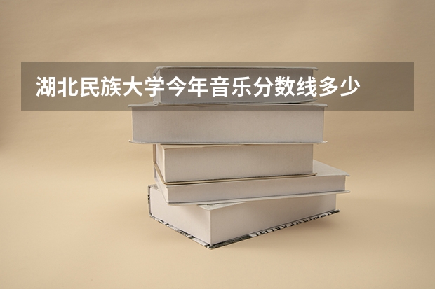 湖北民族大学今年音乐分数线多少