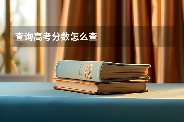 查询高考分数怎么查