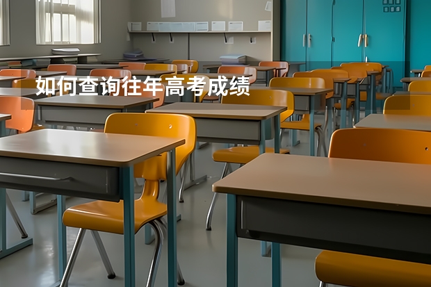 如何查询往年高考成绩