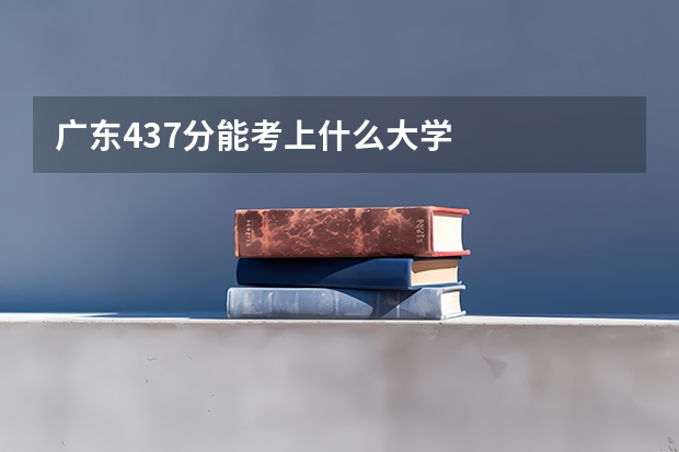 广东437分能考上什么大学