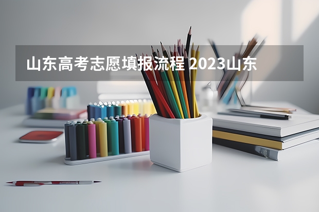 山东高考志愿填报流程 2023山东高考志愿填报流程