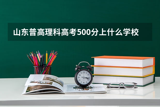 山东普高理科高考500分上什么学校比较好