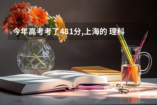 今年高考考了481分,上海的 理科 大概能进什么学校呀?