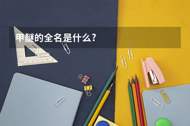 甲醚的全名是什么?