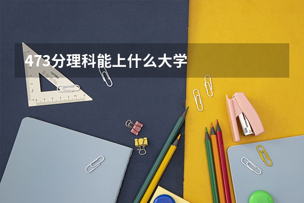 473分理科能上什么大学