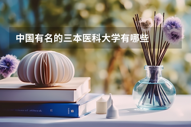 中国有名的三本医科大学有哪些