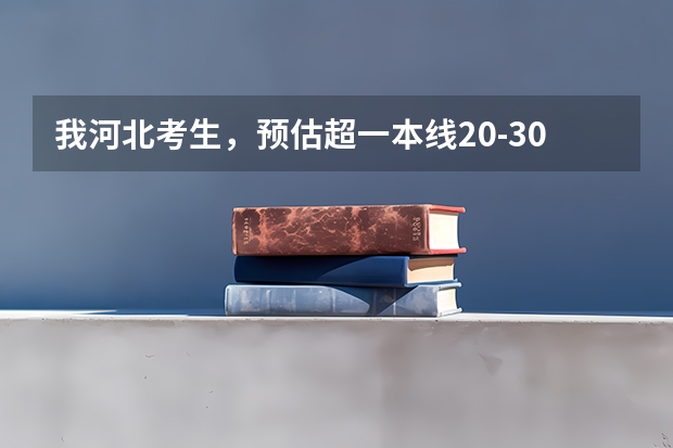 我河北考生，预估超一本线20-30分，请问报什么学校好