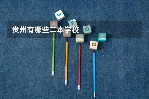 贵州有哪些二本学校