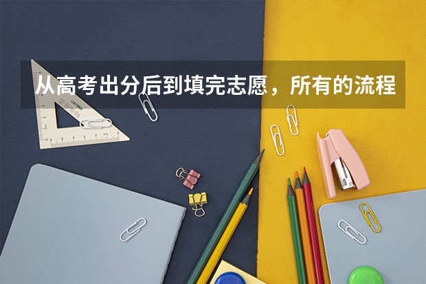 从高考出分后到填完志愿，所有的流程是怎样的？（浙江高考志愿填报流程）
