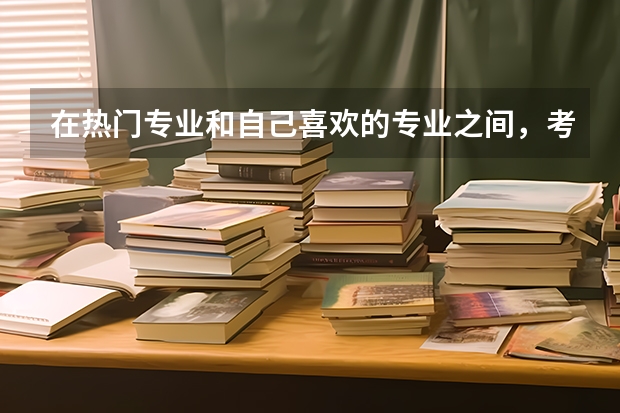 在热门专业和自己喜欢的专业之间，考生如何选择？
