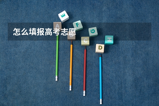 怎么填报高考志愿