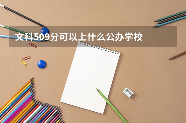 文科509分可以上什么公办学校