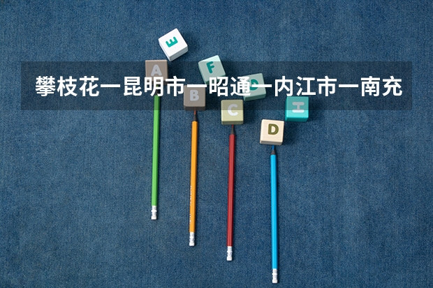 攀枝花一昆明市一昭通一内江市一南充市顺庆区全程有多少公里