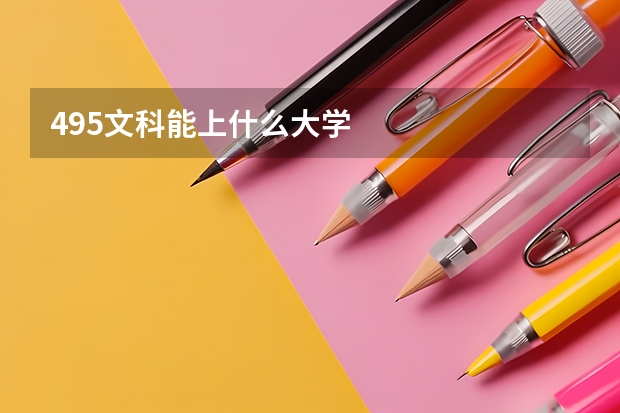 495文科能上什么大学