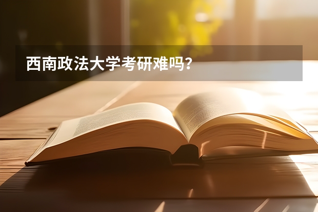 西南政法大学考研难吗？