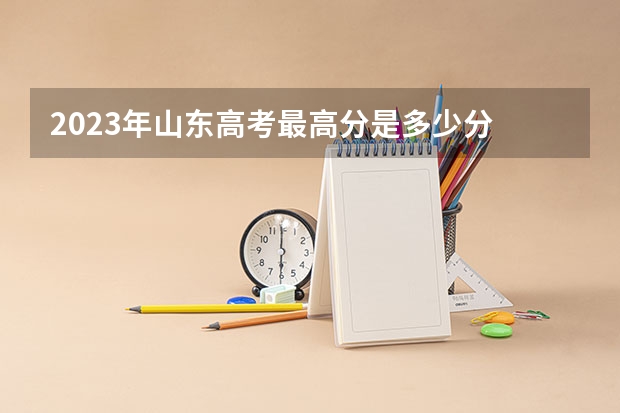 2023年山东高考最高分是多少分