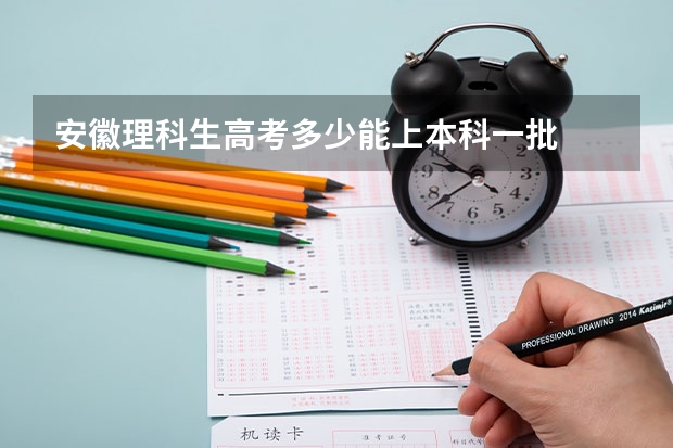 安徽理科生高考多少能上本科一批