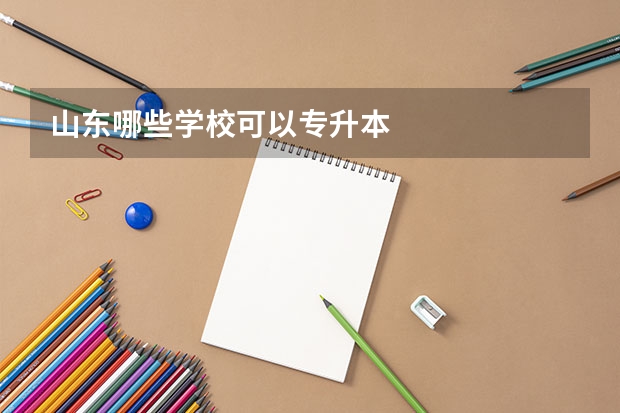 山东哪些学校可以专升本