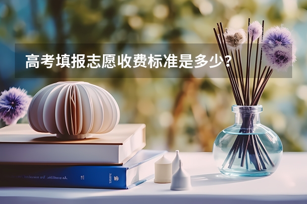 高考填报志愿收费标准是多少？