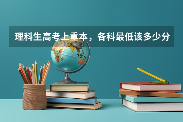理科生高考上重本，各科最低该多少分
