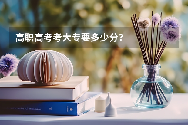 高职高考考大专要多少分？