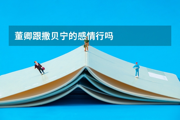 董卿跟撒贝宁的感情行吗