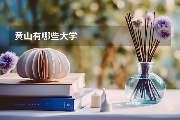 黄山有哪些大学
