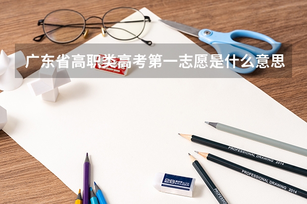 广东省高职类高考第一志愿是什么意思