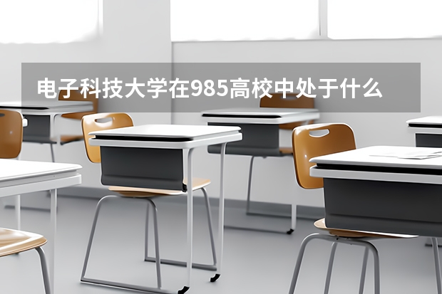 电子科技大学在985高校中处于什么水平？