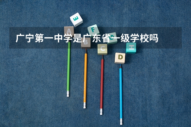 广宁第一中学是广东省一级学校吗