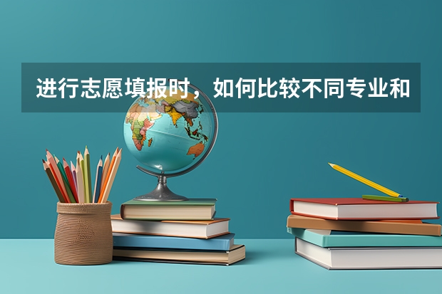 进行志愿填报时，如何比较不同专业和学校对个人的重要性？