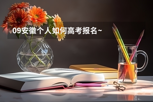 09安徽个人如何高考报名~