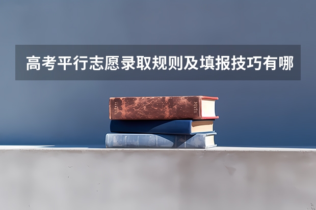 高考平行志愿录取规则及填报技巧有哪些？