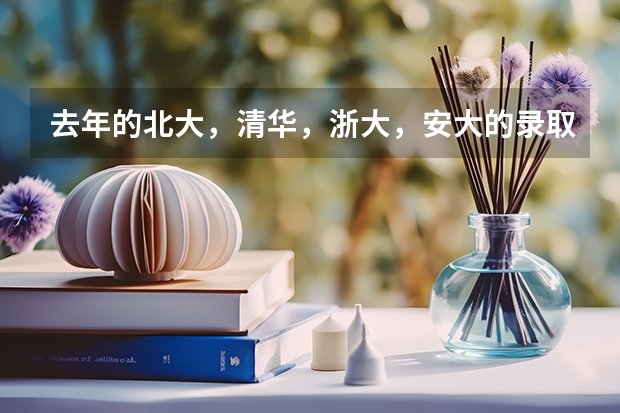 去年的北大，清华，浙大，安大的录取分数线是多少？^ω^